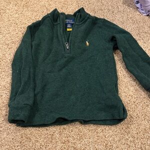 Polo by Ralph Lauren Forest Green Quarter-Zip Pullover